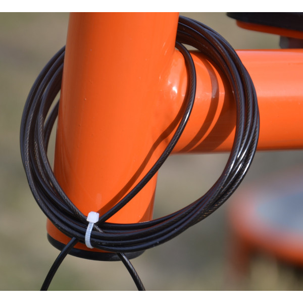 Скакалка швидкісна на підшипниках PowerPlay 4208 Fitness Jump Rope Чорна (3m.)