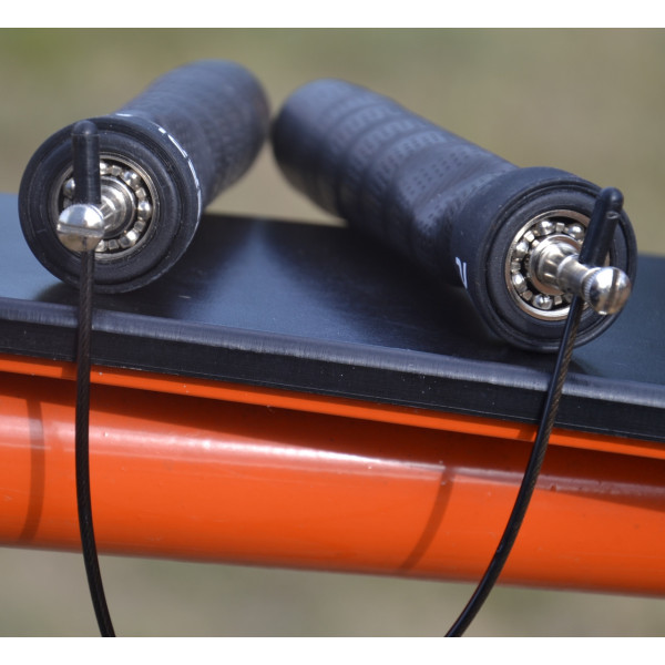 Скакалка швидкісна на підшипниках PowerPlay 4208 Fitness Jump Rope Чорна (3m.)