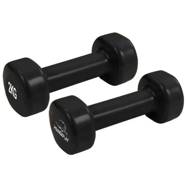 Набір гантелей в кейсі 9 кг. PowerPlay 4121 Fitness Dumbells (2шт.*1кг. 2шт.*1,5кг. 2шт.*2кг.)