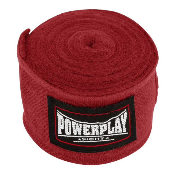 Бинти для боксу PowerPlay 3046 Червоні (2.5 м)
