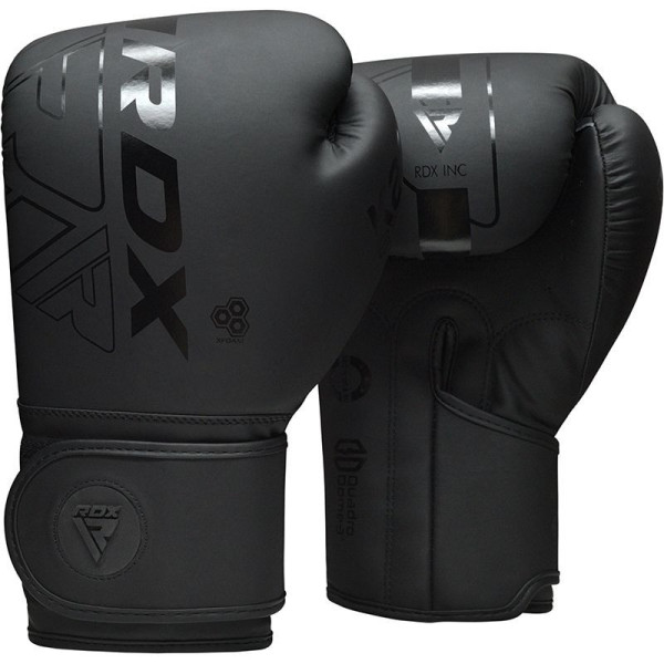Боксерські рукавиці RDX F6 Kara Matte Black 6 унцій (капа в комплекті)