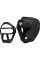 Боксерський шолом RDX T1 Grill Full Black S (капа у комплекті)