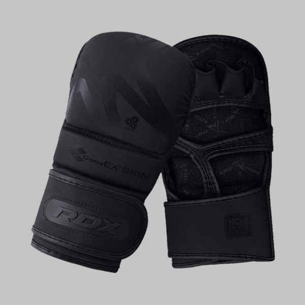 Рукавиці для ММА (Греплінгові рукавички) RDX T15 Noir Inner Matte Black XL