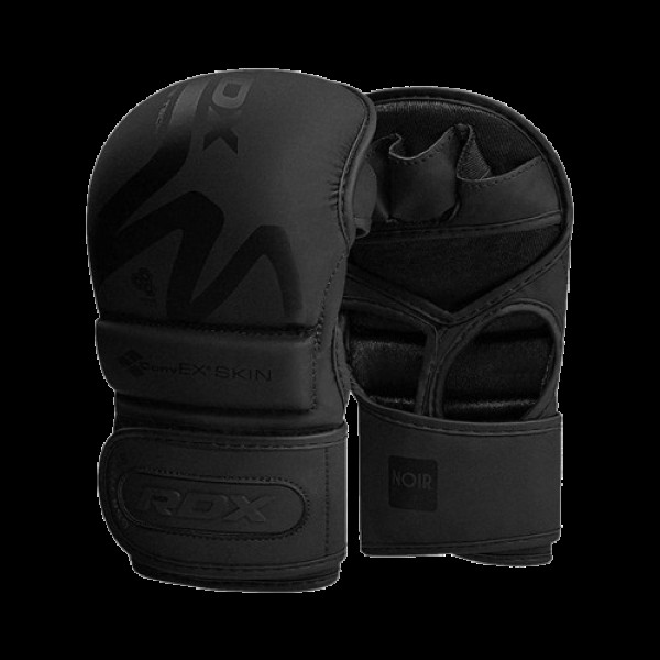 Рукавиці для ММА (Греплінгові рукавички) RDX T15 Noir Inner Matte Black XL