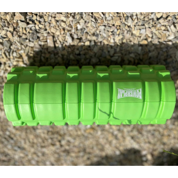 Масажний ролик (роллер) PowerPlay 4025 Massage Roller Зелений (33x14см.)