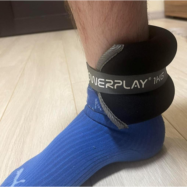 Обважнювачі-манжети для ніг та рук PowerPlay PP-4349 Ankle/Wrist Weights (2шт.*2 kg) (пара) Чорні
