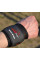 Кистьові бинти PowerPlay 3081 Gym WristT Wraps Чорно-Червоні