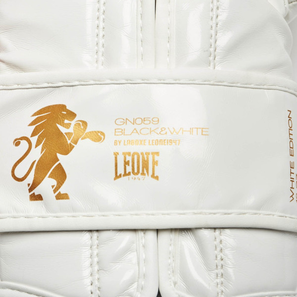 Боксерські рукавиці Leone GN059W White/Gold 12 унцій (капу в комплекті)
