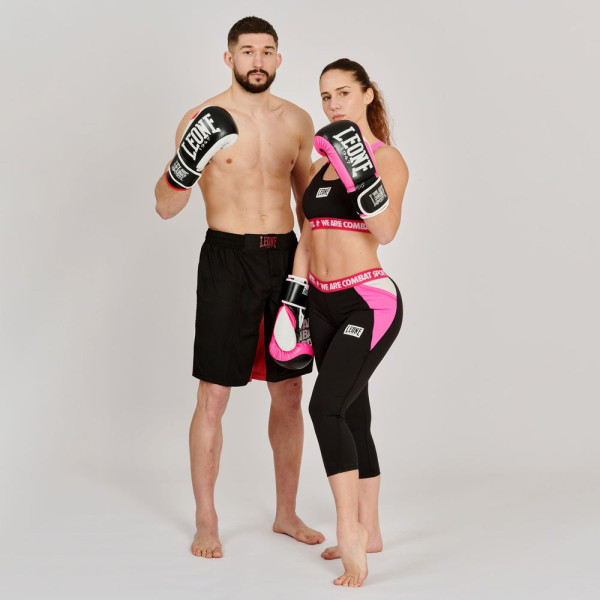 Боксерські рукавиці Leone GN333 LOGO WACS Black 16 унцій (капу в комплекті)