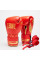 Боксерські рукавиці Leone GN220 DNA Red 16 унцій (бинти 4 м. в комплекті)
