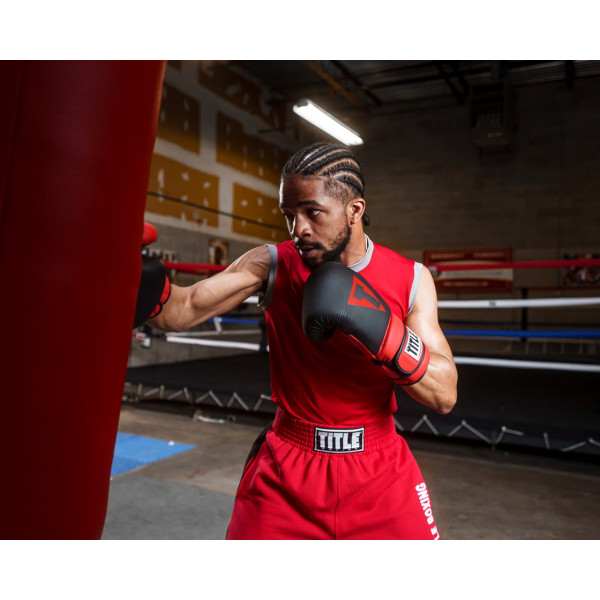 Боксерські рукавиці TITLE Boxing Guts and Glory Black/Red M 12oz