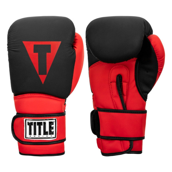 Боксерські рукавиці TITLE Boxing Guts and Glory Black/Red M 12oz