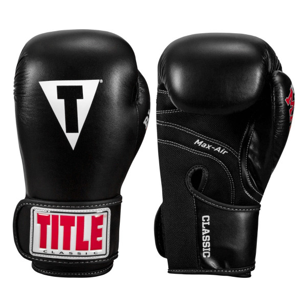 Боксерські рукавиці TITLE Classic Black Max Black 12 oz