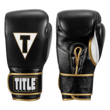 Боксерські рукавиці TITLE Boxeo Mexican Leather Quatro Black/White 14 oz