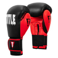 Боксерські рукавиці TITLE Boxing Dynamic Strike Black/Red 12 oz