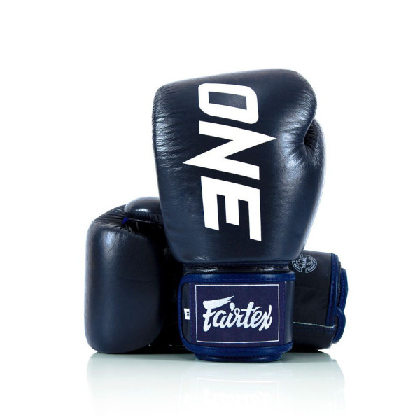 Боксерські рукавиці Fairtex BGV1-ONE (натуральна шкіра) Blue 14 унцій