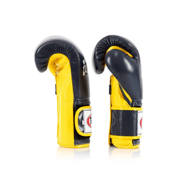 Боксерські рукавиці Fairtex BGV9 Mexican Blue/Yellow 16 унцій