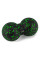 Масажний м'яч подвійний PowerPlay PP-4353 Epp foam peanut ball (d12*24cm.) Чорно/Зелений