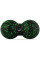 Масажний м'яч подвійний PowerPlay PP-4353 Epp foam peanut ball (d12*24cm.) Чорно/Зелений