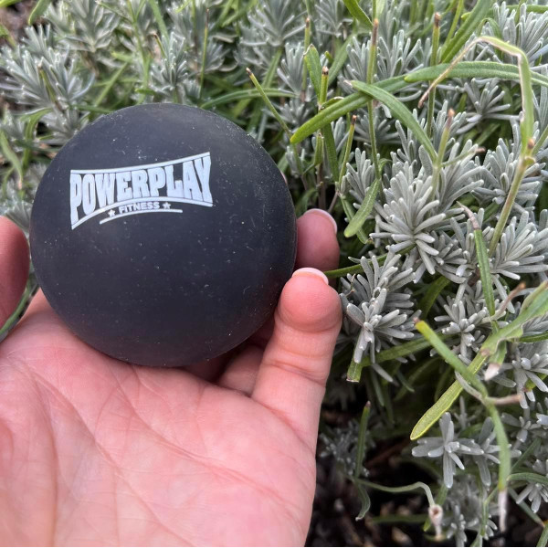 Масажний силіконовий м'яч PowerPlay PP-4354 Silicone Lacrosse Ball (6.3см.) Чорний