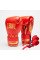 Боксерські рукавиці Leone GN220 DNA Red 16 унцій (бинти 4 м. в комплекті)