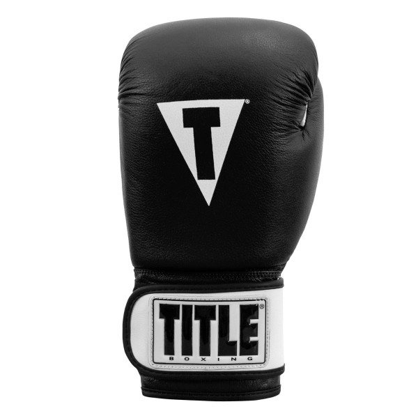 Боксерські рукавиці TITLE Premier Leather Black/White M 12 oz