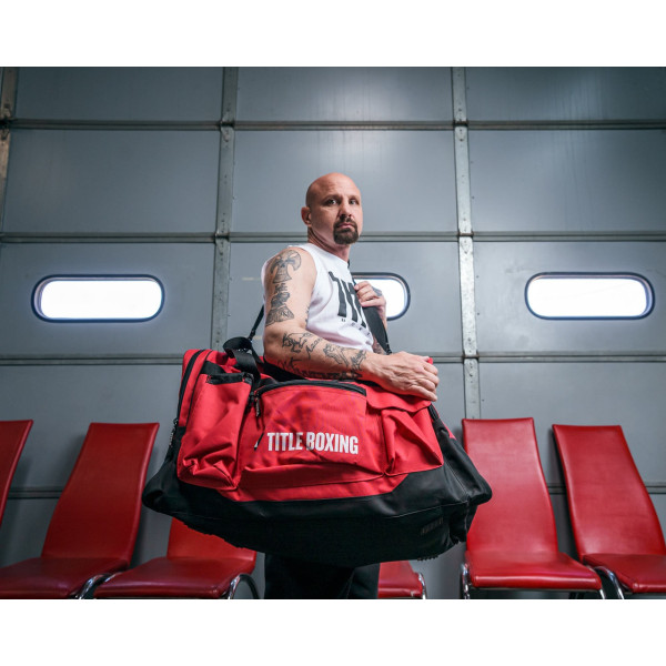 Спортивна сумка TITLE Boxing Deluxe Gear Bag Red (70л.)