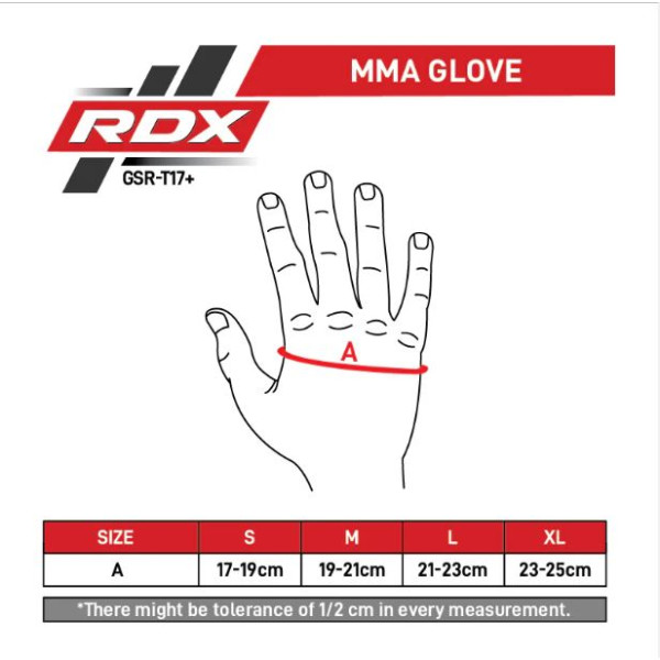 Рукавички ММА RDX T17 Aura Gold S