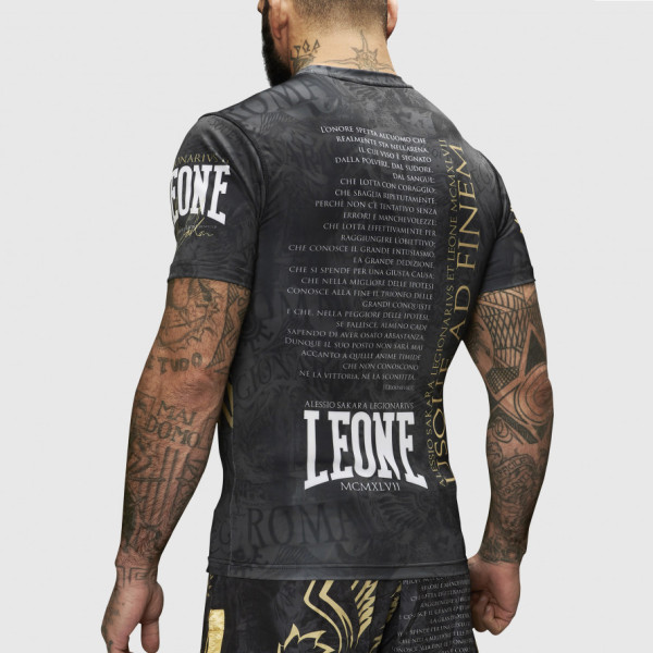 Рашгард із коротким рукавом Leone Legionarivs Black L