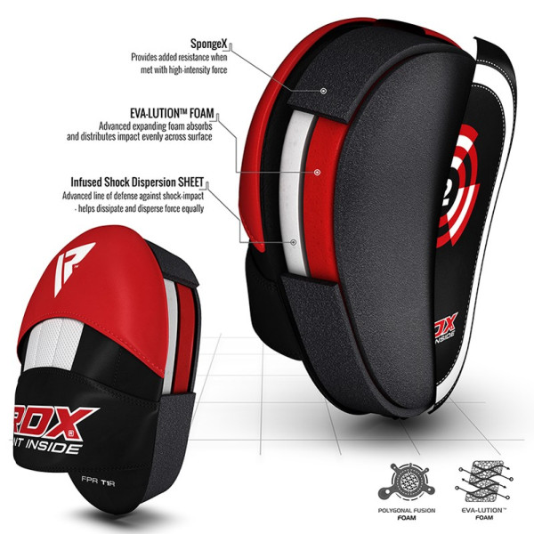 Лапи боксерські RDX Gel Focus Red