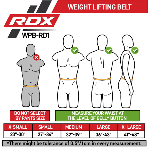 Пояс для важкої атлетики RDX Leather Black M
