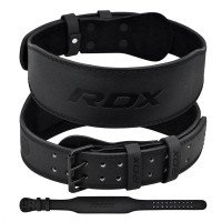 Пояс для важкої атлетики RDX Leather Full Black S