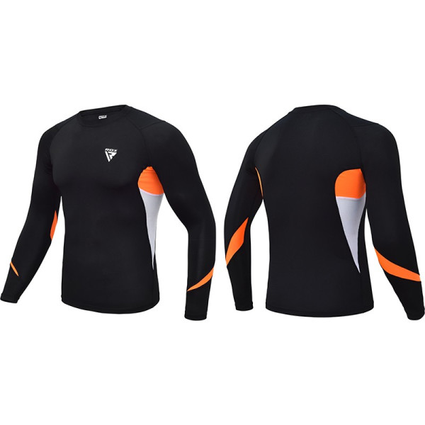 Рашгард із довгим рукавом RDX Lycra Orange L