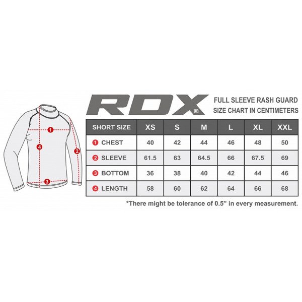 Рашгард із довгим рукавом RDX Lycra Orange L