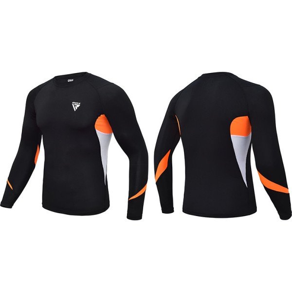 Рашгард із довгим рукавом RDX Lycra Orange L