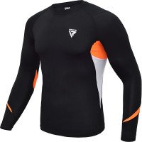 Рашгард із довгим рукавом RDX Lycra Orange L