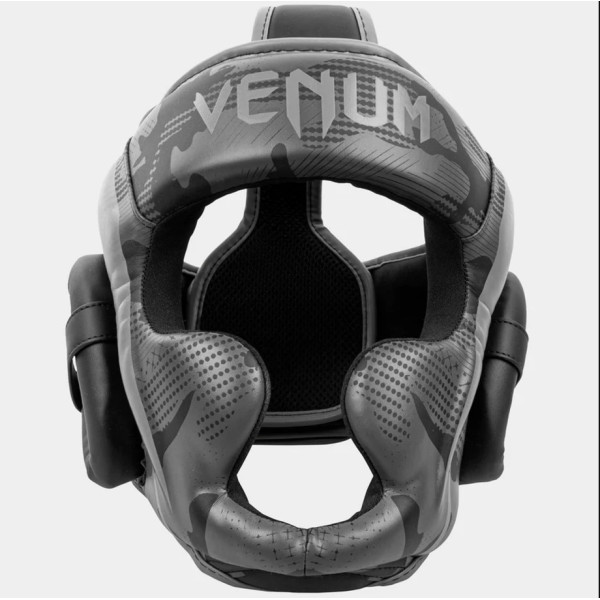 Шлем боксерский Venum Elite Headgear Black Silver Camo