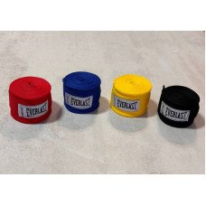 Боксерские бинты Everlast черный, синий, красный, желтый 5 метров