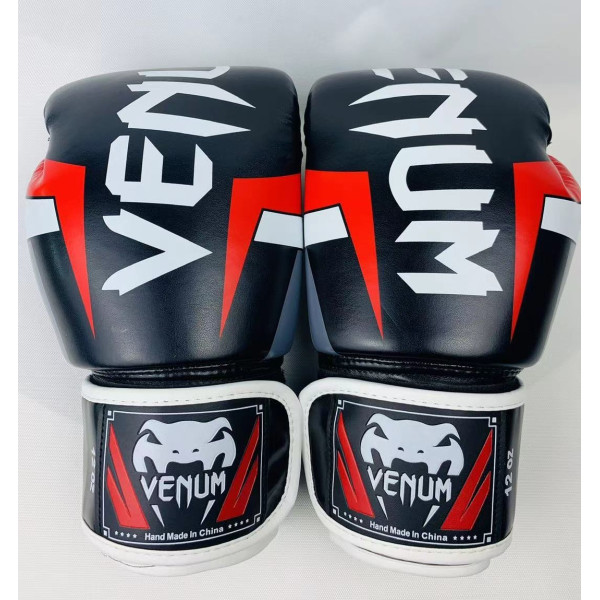 Боксерские перчатки Venum Elite Electron - Black/Red/Grey