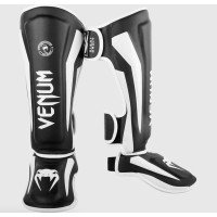 Защита ног Venum Elite Standup Shinguards Black White