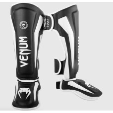 Защита ног Venum Elite Standup Shinguards Black White