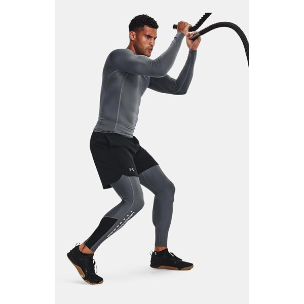 Компрессионная футболка Under Armour HeatGear Compression Long Sleeve Dark-Blue Black