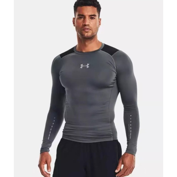 Компрессионная футболка Under Armour HeatGear Compression Long Sleeve Dark-Blue Black