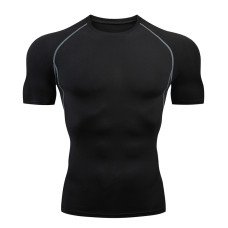 Компрессионная футболка Black с короткими рукавами
