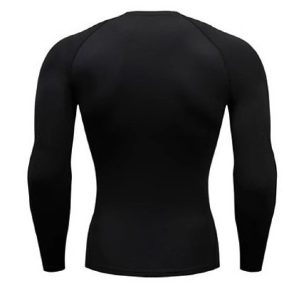 Компрессионная футболка Black с длинными рукавами