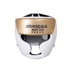 Детский боксерский шлем Dracula Gold/White