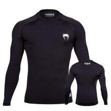  Рашгард Venum Contender Rashguard Black с длинным рукавом