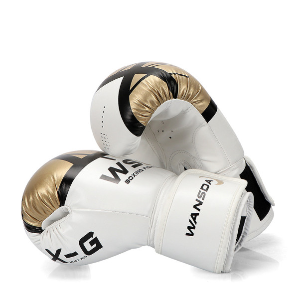 Боксерские перчатки WSD White-Gold