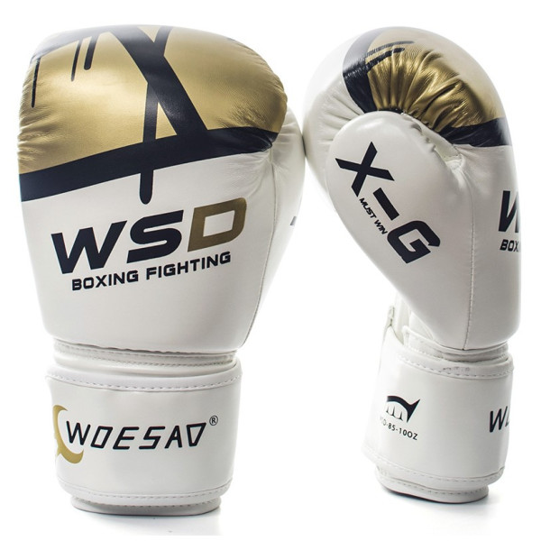 Боксерские перчатки WSD White-Gold