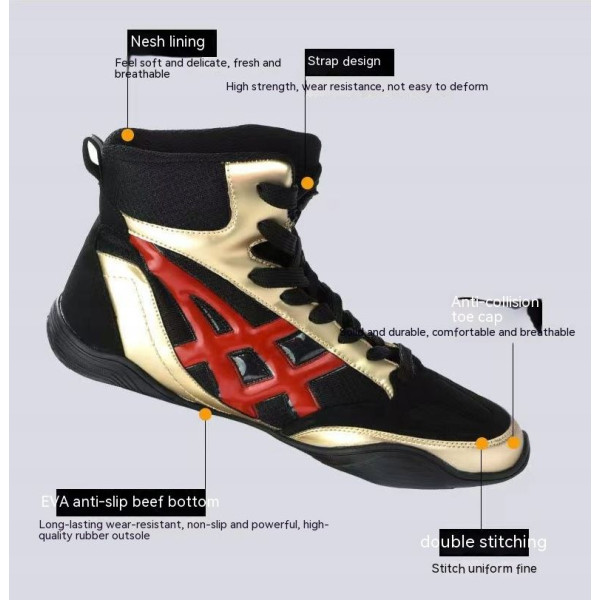 Боксерки Gold-Black-Red